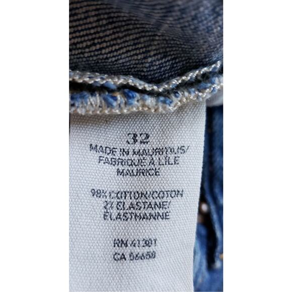Ralph Lauren Jeans Womens 32x25 Mom High Rise Skinny USA Flag Boho Denim Supply - Picture 7 of 13